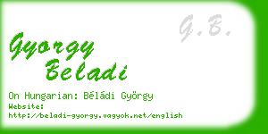 gyorgy beladi business card