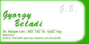 gyorgy beladi business card